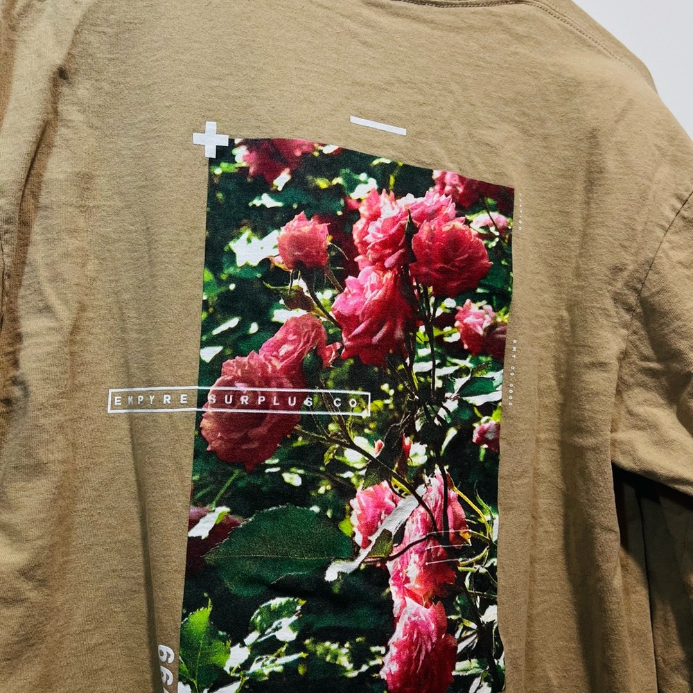 Empyre Beige Graphic Long Sleeve Tee